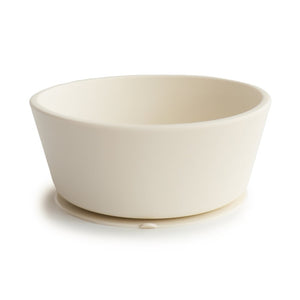 Mushie Silicone Suction Bowl | Ivory