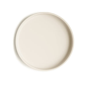 Mushie Silicone Plate "Classic" with Suction Cup | Ivory