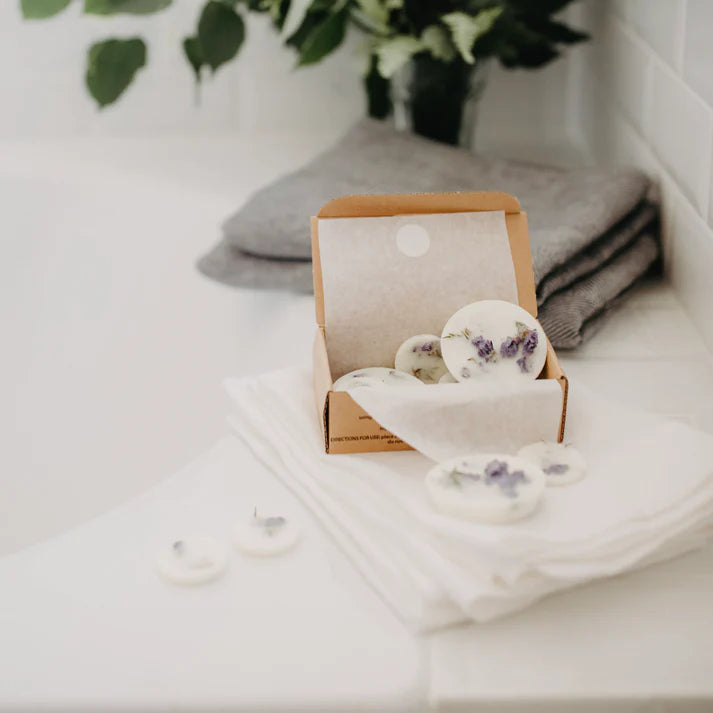 the Munio Mini Sojawachs Duftwachs Scheiben -  Rose