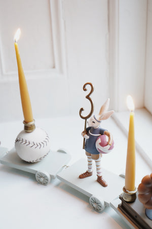 Konges Sløjd Geburtstagszugkerzen "Train Candles Nature"