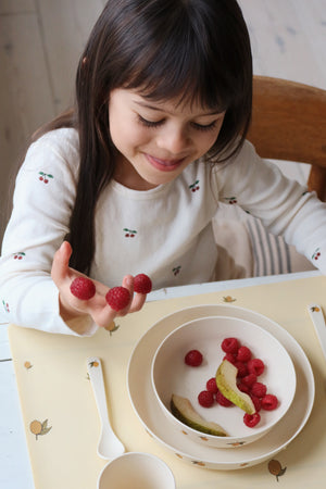 Konges Sløjd Kindergeschirr Set "Lemon"