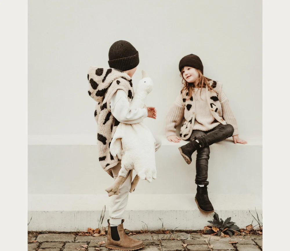 Alwero Kinder Bio Wollweste "Robby" | Leo Gepard