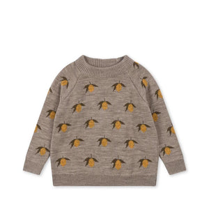 Konges Sløjd Merino-Pullover "Belou" Lemon