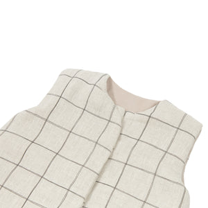Nobodinoz Schlafsack "Lin Français" Charcoal Grid 0-6 Monate