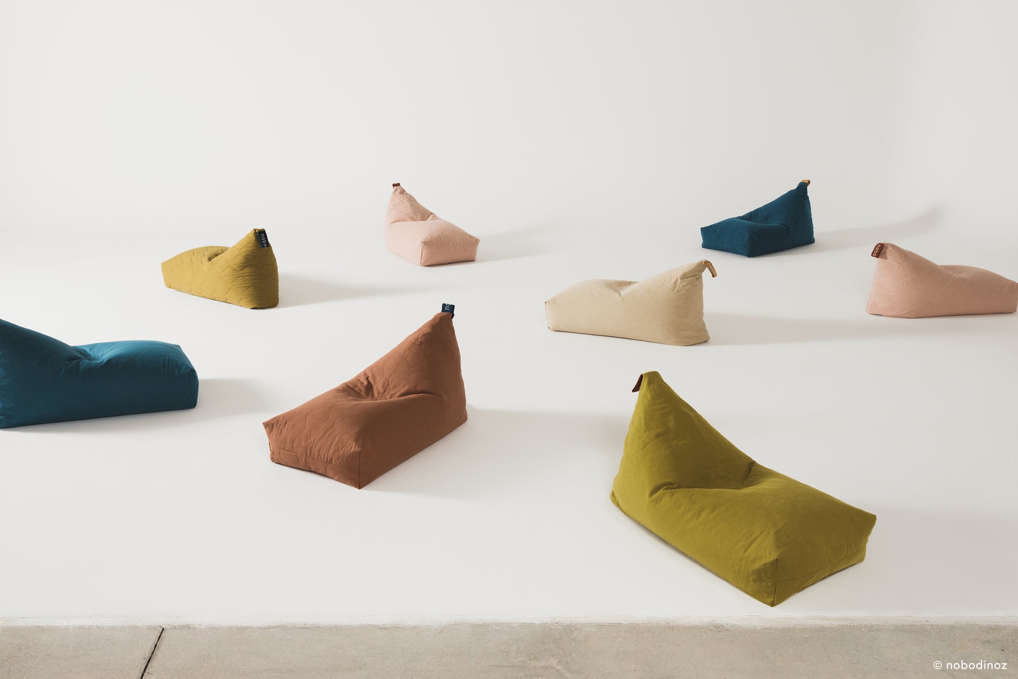 Nobodinoz Gesteppter Sitzsack Mauve Pink