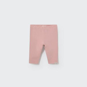 Baby-Leggings in zartem Silver Pink aus weichem Bio-Baumwoll-Jersey – Cozmo