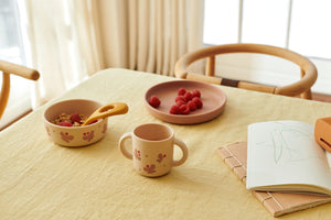 Liewood Baby Geschirrset "Vivi" aus Silikon | Butterfly / Apple Blossom