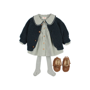 búho Kleid in Eucalyptus – Detailansicht 2