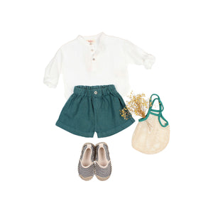 Búho Leinen Shorts | Green Lake