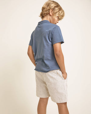 Shorts en lin Búho "Stripes" | Only