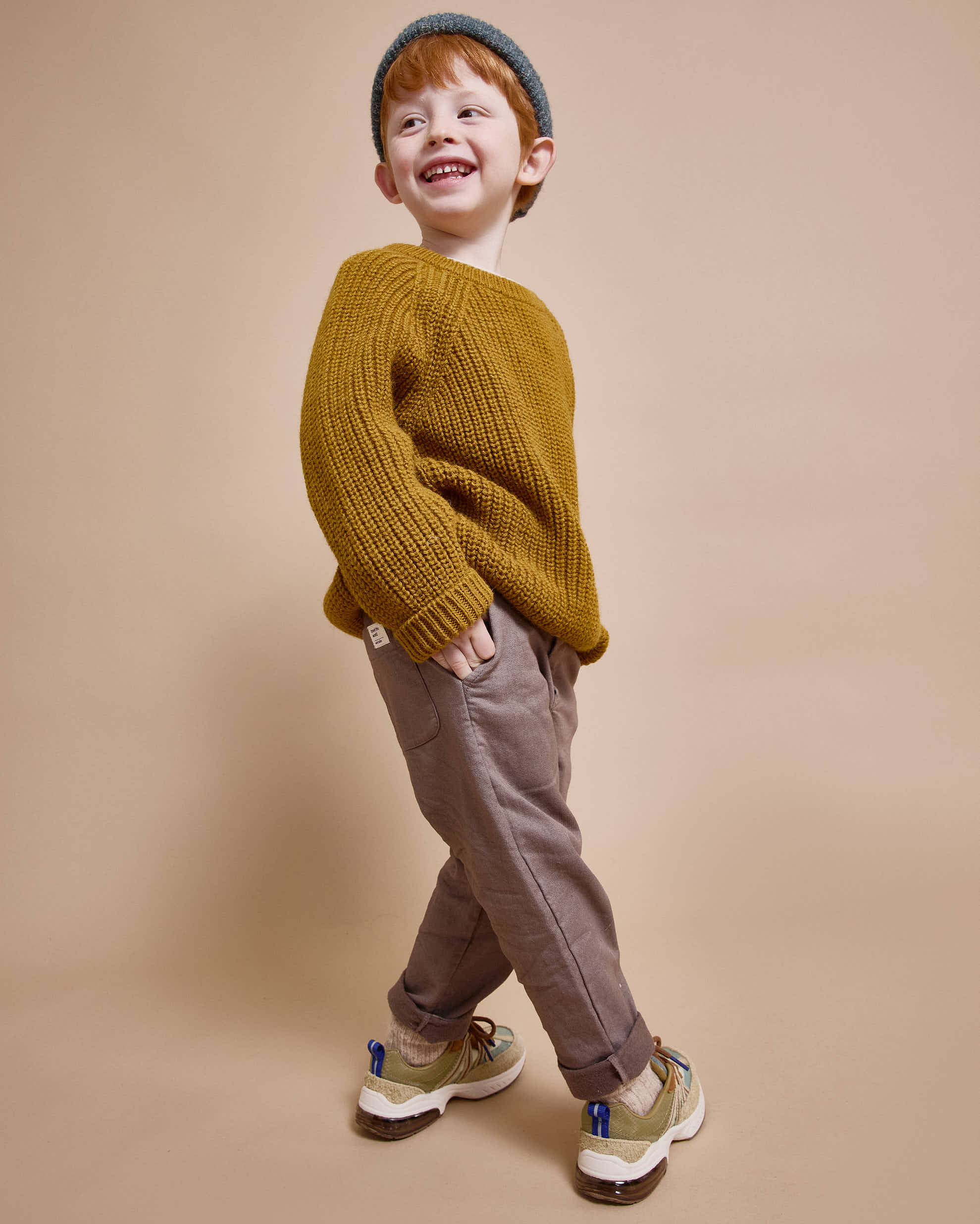 Búho "Comfy" Baumwoll-Hose | Kaki