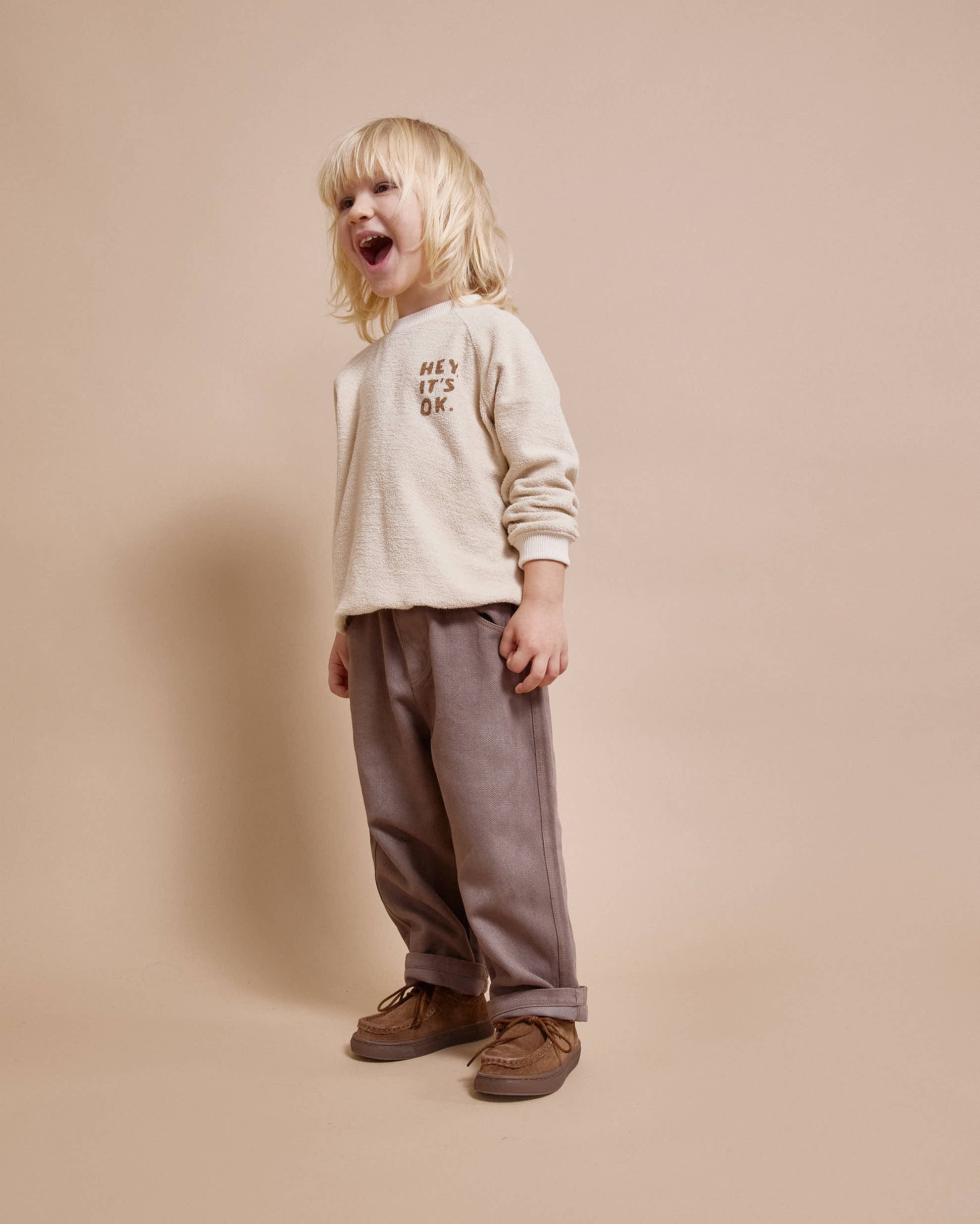 Búho Sweatshirt Terry | Ivory