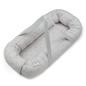 Liewood Babynest Gro in Grau mit Punktmuster“