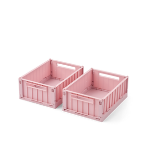 Liewood Aufbewahrungsbox S, 2er-Set "Weston" | Rose blush