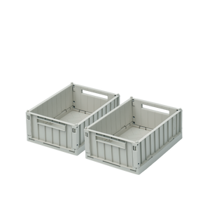 Liewood Aufbewahrungsbox M, 2er-Set "Weston" | Dove blue