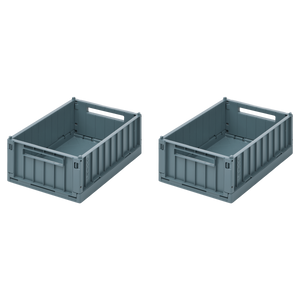 Liewood Aufbewahrungsboxen S 2er Set "Weston" Whale Blue