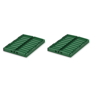 Liewood Aufbewahrungsbox M, 2er-Set "Weston" | Garden green