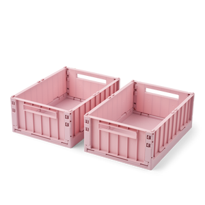 Liewood Aufbewahrungsbox M, 2er-Set "Weston" | Rose blush