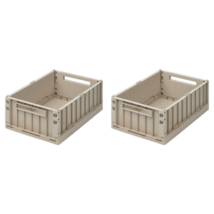 Liewood Aufbewahrungsboxen M 2er Set "Weston" Sandy