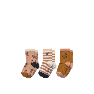 Chaussettes Liewood "Silas" Licorne / Pale Tuscany Mix - Lot de 3