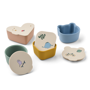 Liewood Toto Snack Box lot de 4 | Tamtam / Sandy