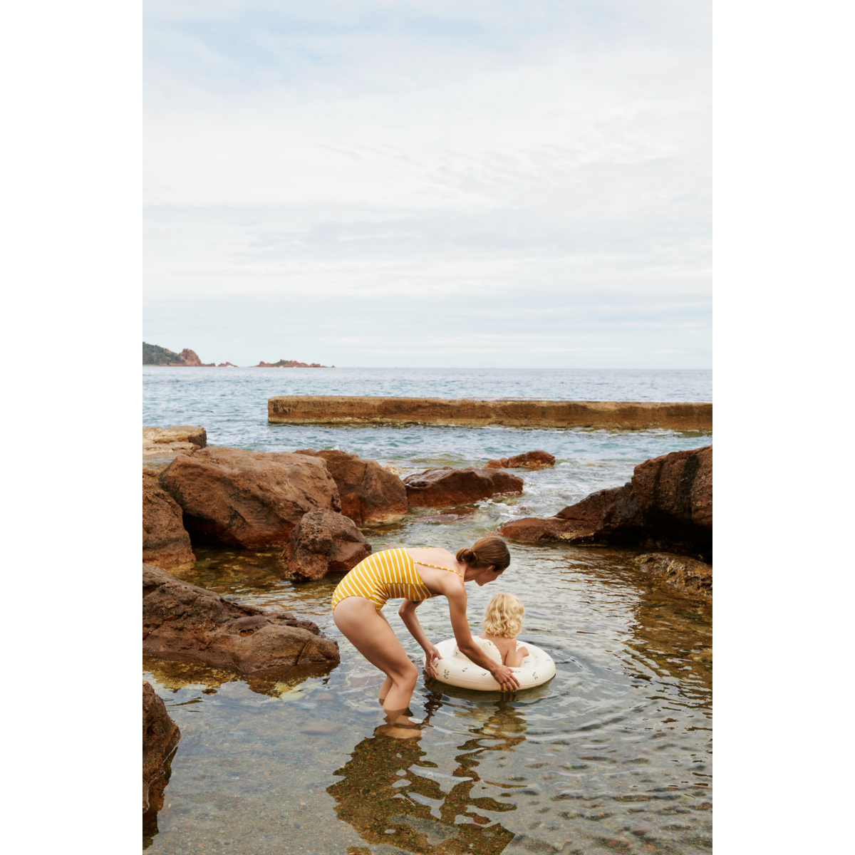 Liewood Baby Schwimmring "Dawn" Peach / Sea Shell