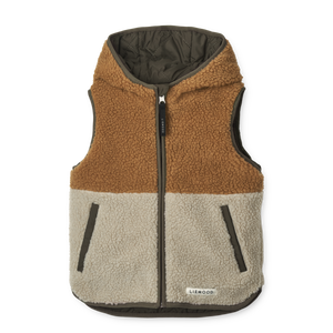 Liewood Thermo-Wendeweste "Diana" Reversible Army Brown Mix