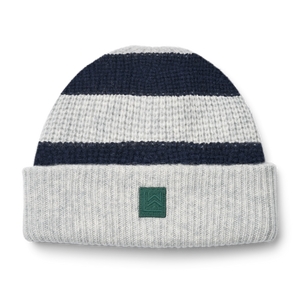 Liewood Strickmütze Wolle-Bio-Baumwolle "Emilio" Classic Navy/Light Grey Melange