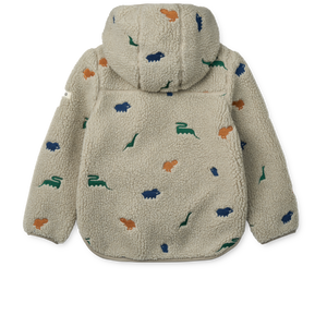 Liewood Jacke "Mara Pile" Dinosaur / Mist Embroidery