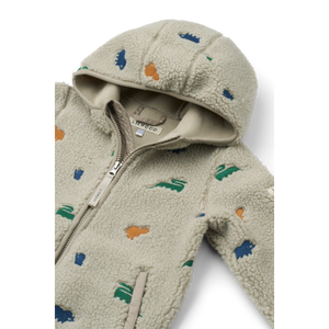 Liewood Jacke "Mara Pile" Dinosaur / Mist Embroidery