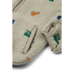 Liewood Jacke "Mara Pile" Dinosaur / Mist Embroidery