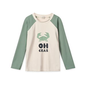 Liewood Badeshirt mit UV-Schutz "Noah" Sandy / Peppermint