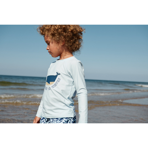 Liewood UV Swim Shirt "Noah" It Comes in Waves / Pure Sky