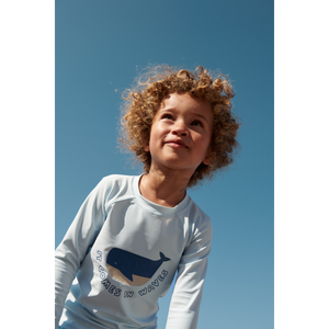 Liewood UV Swim Shirt "Noah" It Comes in Waves / Pure Sky