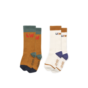 Liewood Chaussettes "Annette" Crème de la Crème / Golden Caramel Mix