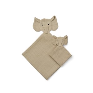 Liewood Kuscheltuch Set "Alya" Elephant Mist