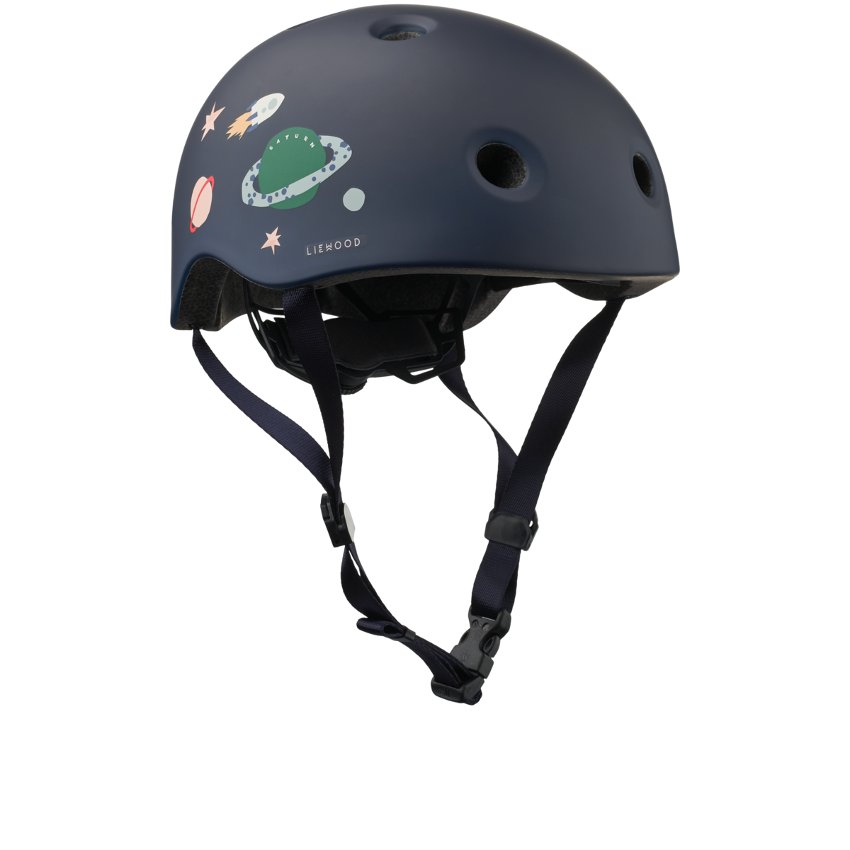 „Liewood Kinderhelm Hilary in Berry und Pale Tuscany – Frontansicht“