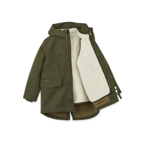 Liewood Winterjacke "Timber" | Army Brown Multi Mix