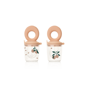 Liewood Fruit Pacifier "Miranda" 2-Pack Peach/Sea Shell