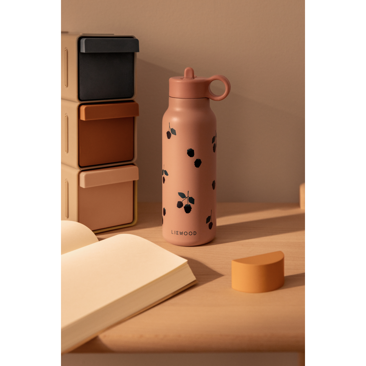 Liewood Trinkflasche "Falk" Berry | Pale Tuscany 350ml