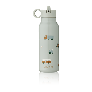Bouteille d'eau Liewood "Falk" Véhicules | Dove Blue Mix 350 ml
