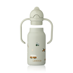 Liewood Thermo Trinkflasche "Kimmie" Vehicles | Dove Blue 250ml