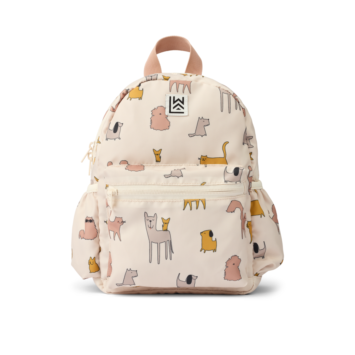 Liewood Rucksack Andreas in Sandy mit Cats and Dogs Print