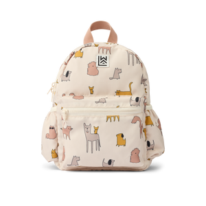 Liewood Rucksack Andreas in Sandy mit Cats and Dogs Print
