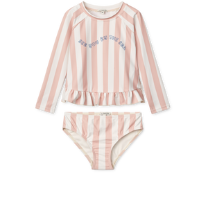 Liewood Badehose-Set "Dagny" Stripe Sorbet Rose / Creme de la Creme