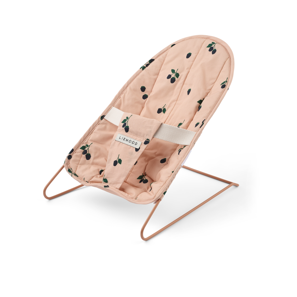 „Liewood Puppen-Babywippe ‚Mabel‘ in Berry | Pale Tuscany – Puppenzubehör mit Bio-Baumwollbezug & Metallrahmen in zarten Farben“