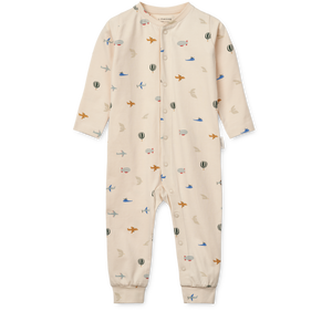 Liewood Pyjama Jumpsuit "Birk" Aviator / Ecru