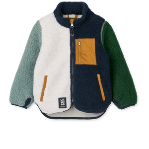 Liewood Kinderjacke „Nolan“ in Peppermint / Multi Mix – leichte, wetterfeste Jacke aus recyceltem Material mit farbenfrohem Design.