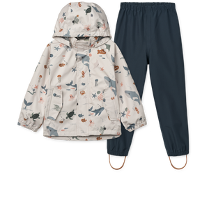 Ensemble de pluie Liewood "Pedia" Sea Creature / Sandy