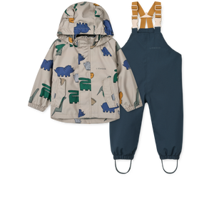 Liewood Regenset "Manu" Dinosaurs / Mist